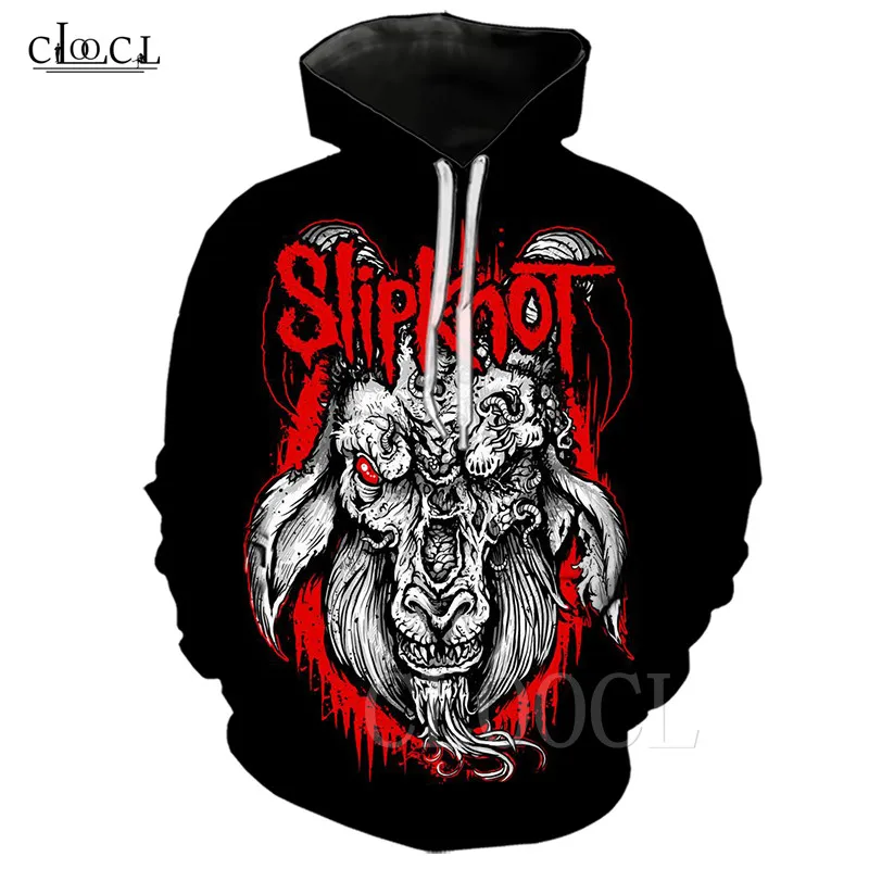 Толстовка с капюшоном Demon Goat Heavy Metal Band Slipknot для женщин и мужчин осенне зимние