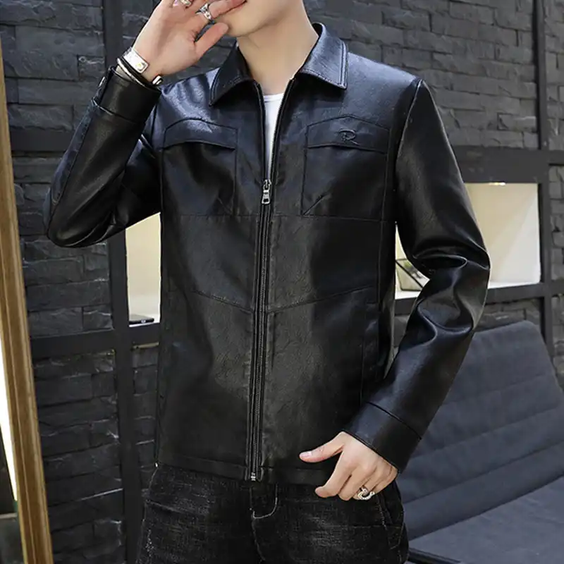 formal leather jacket