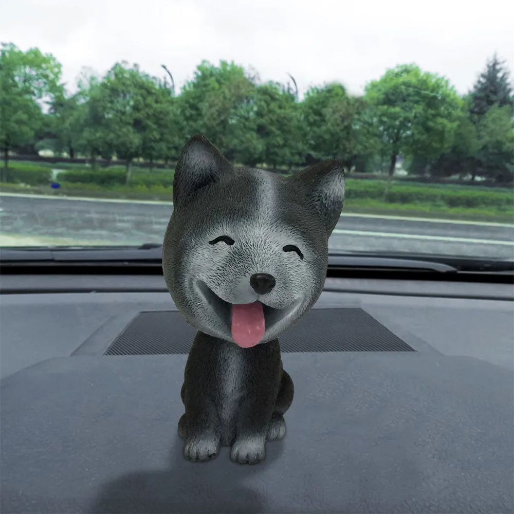 Swinging Animated Bobble Dancer Toy Car Decor Nodding Resin Puppy Dog Auto Interior Home Decoration