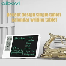 Aibevi LCD Writing Tablet 10 Inch Clock Calendar Electronic Digital Graphic Drawing Weather Pad Temperature Humidity Display