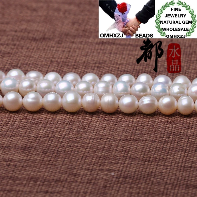 OMHXZJ ZB197 4 6 8 10 мм DIY браслет ожерелье аксессуары для изготовления ювелирных изделий натуральный камень тонкой 7A пресноводные круглые бусины