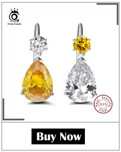 ORSA JEWELS серьги из стерлингового серебра 925 пробы модные украшения из циркония Висячие серьги для женщин классические обручальные ювелирные изделия SE40