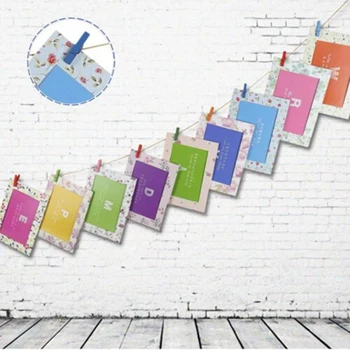 

Home Shop Wall Decor 1Set 6'' DIY Wall Hanging Cartoon Animals Paper Photo Frame For Baby Photo Frame Wedding Photo Fame