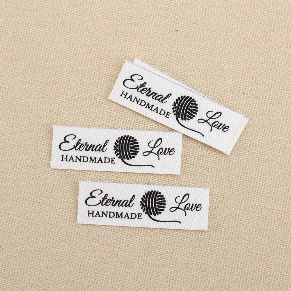 

128pcs Custom Ironing Labels, Logo or Text, Personalized Brand , Clothing Labels, handmade, Custom Design (TB3068)