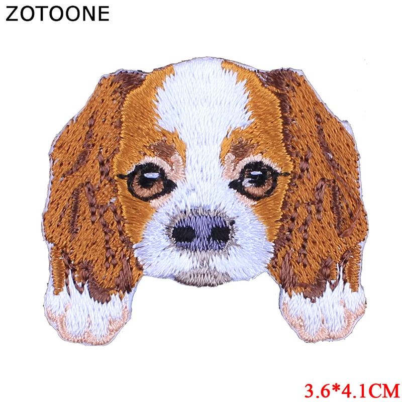 ZOTOONE 10 шт./лот, модная вышитая нашивка для собак, термопереводные железные нашивки для наклейки для одежды, откидная ткань, сделай сам, H