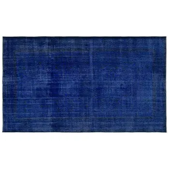 

Handmade Blue Vintage Overdyed Turkish Area Rug 165x287 Cm-5'5''X9'5''