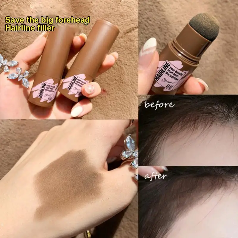 

Waterproof Hairline Powder Hair Shadow Powder Edge Control 3 Colors Hair Line Powder With Puff Makeup Hair Concealer TSLM1
