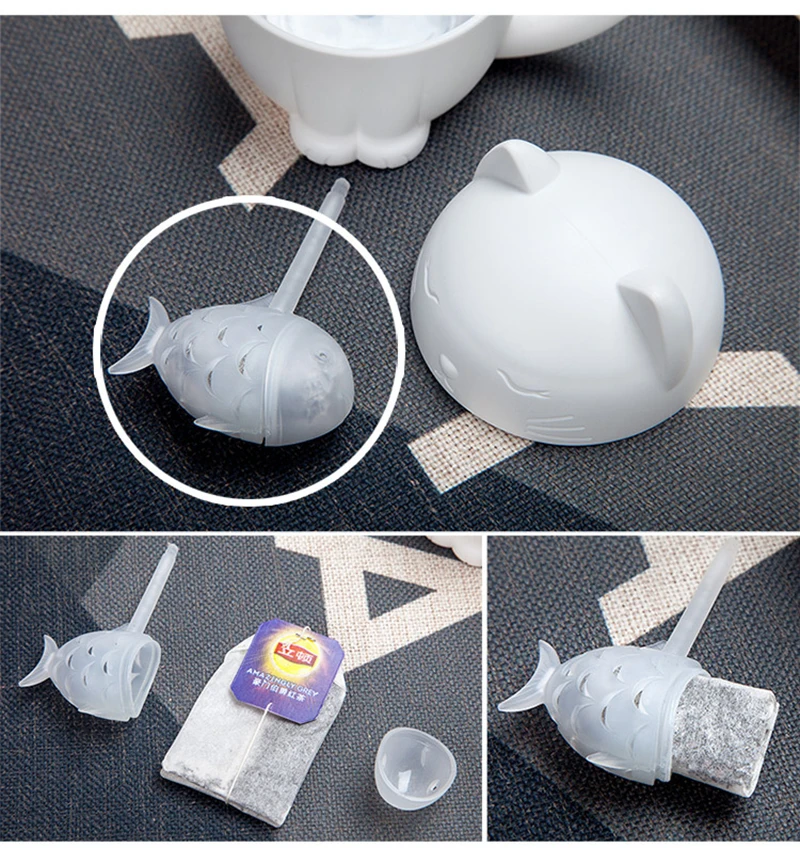 Creative 300ml Tea Strainer Cat Dog Tea Infuser Cup Grasses mug Teapot Teabags for Tea& Coffee Filter Drinkware Kitchen Tools