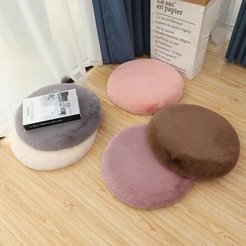 

Muti-function Cushion Stool Tatami Mat Thick Home Bay Window Cushion Rabbit Hair Ins Wind Office Comfort Pillow Blanket Cushion