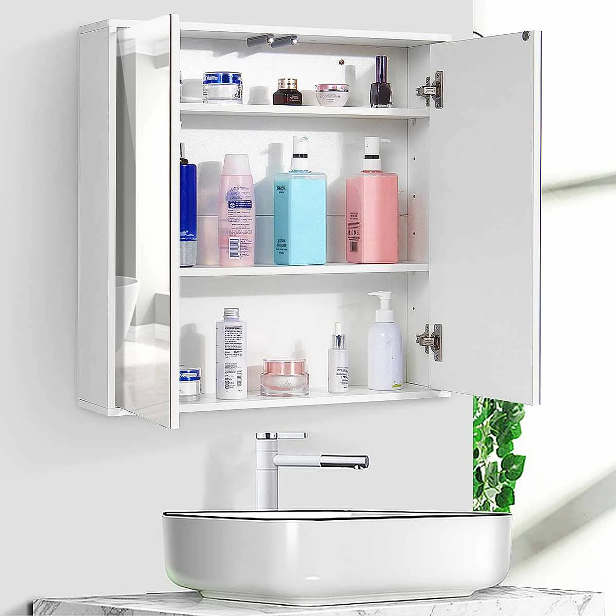 60x60x14 5cm Bathroom Cabinet Wall Mounted Bathroom Toilet