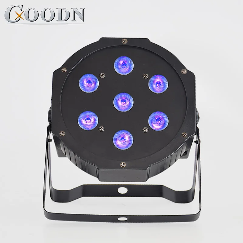 

led par flat 7x12W RGBW Par Light with DMX512 4in1 Stage Light Wash Effect DJ Disco