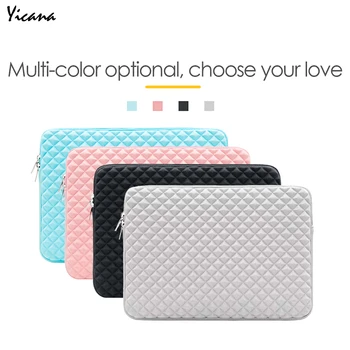 

Yicana waterproof Lycra Laptop Bag Notebook Sleeve case For Lenovo ThinkPad For Dell Hp Mi Asus Ultrabook