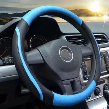 

Auto Steering Wheel Cover Willow pattern blue 35 36 38 40 cm Universal For honda civic opel astra kia Automobile Steering Cover