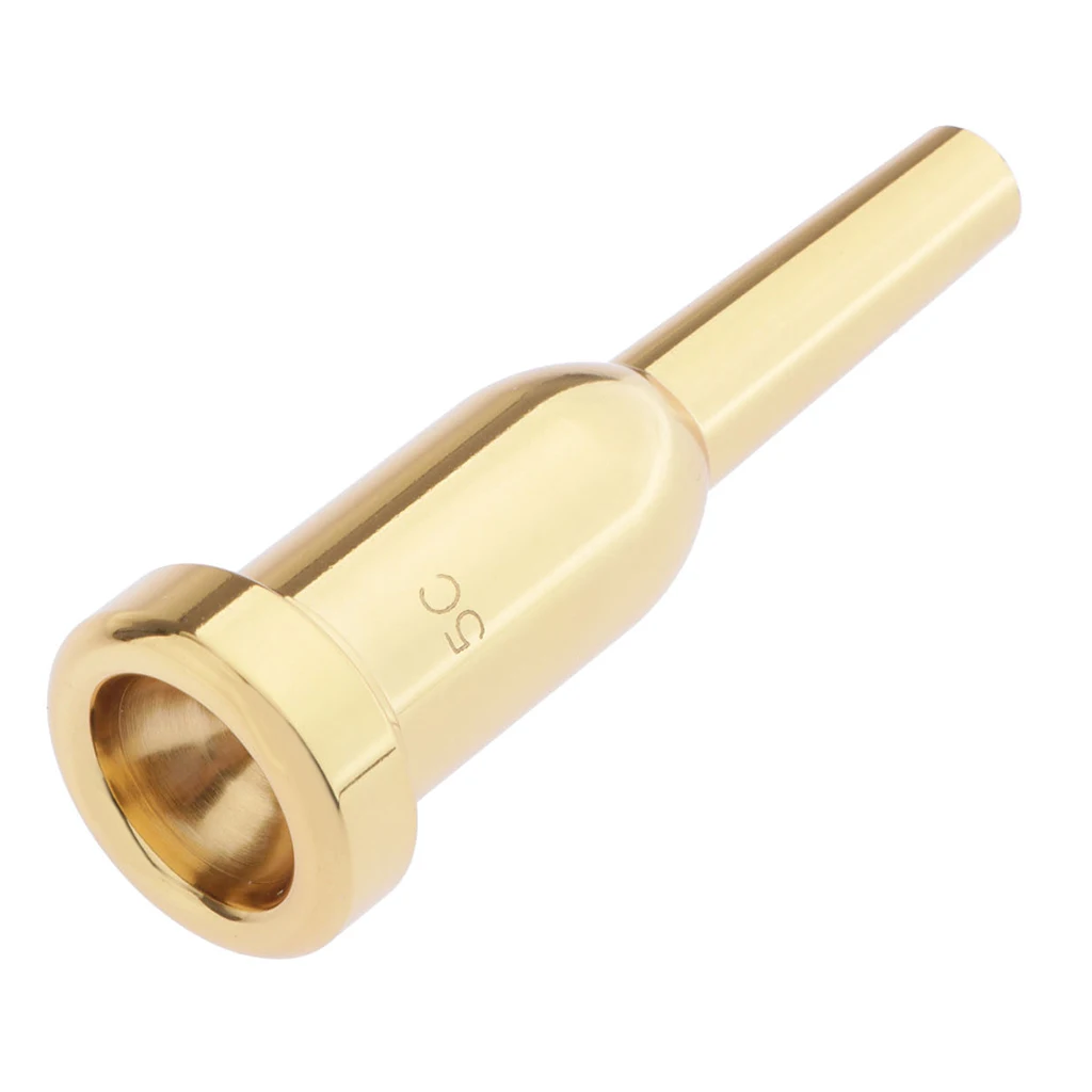 

Gold Plated Trumpet Mouthpiece for Yamaha Bach Replacement Musical Instruments Accessories (5C)
