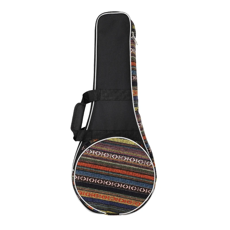 ABZB-National Wind Mandolin Plus Cotton Thick Shoulder Bag Universal Mandolin Oxford Cloth Bag Musical Instrument Accessories
