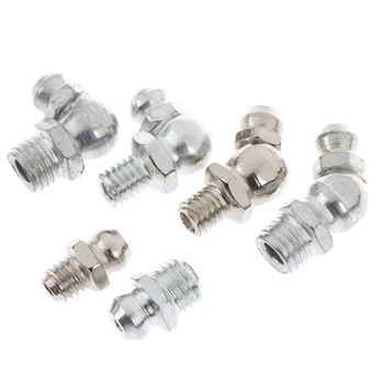 

10pcs/lot High Quality M6 M8 Male Thread Steel Straight 45 Degree 90 Degree Grease Nipples Fittings For Grease Gun Nozzles
