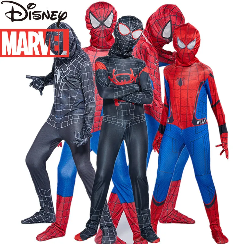 Оригинальный Марвел Мстители паук костюм Человека-Детские Стрейчевые цельное
