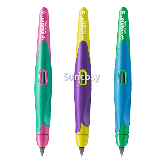 Penna per scrittura a mano-STABILO EASYbirdy M pennino, penna stilografica  ergonomica appositamente progettata per mancini e destrimani - AliExpress