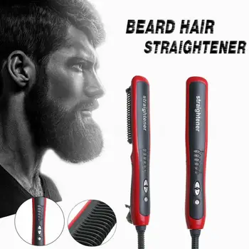 

New Straight Hair Comb Temperature Control Anti-Scalding Men Quick Beard Dual-Use Comb Electric Curler Straightener
