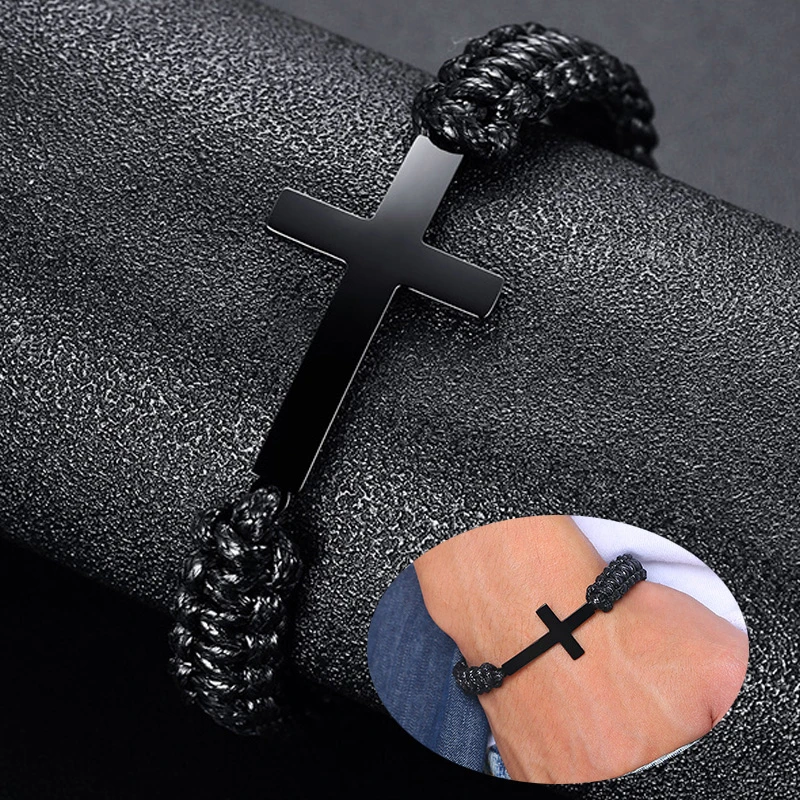 Плетеный браслет для мужчин s из нержавеющей стали регулируемые браслеты женщин