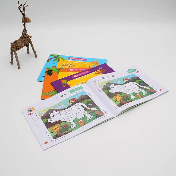 3D AR детская научно-образовательная игрушка книга мультфильм Реклама Экологически чистая научная и образовательная игрушка