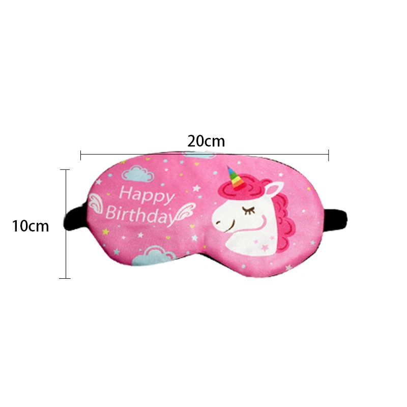 Cute Animal Eye Mask Cartoon Unicorn Sleeping Mask Eye Shade Cover Blindfold Eyeshade Vacation Travel Home Kids Birthday Gift eye mask eye patch