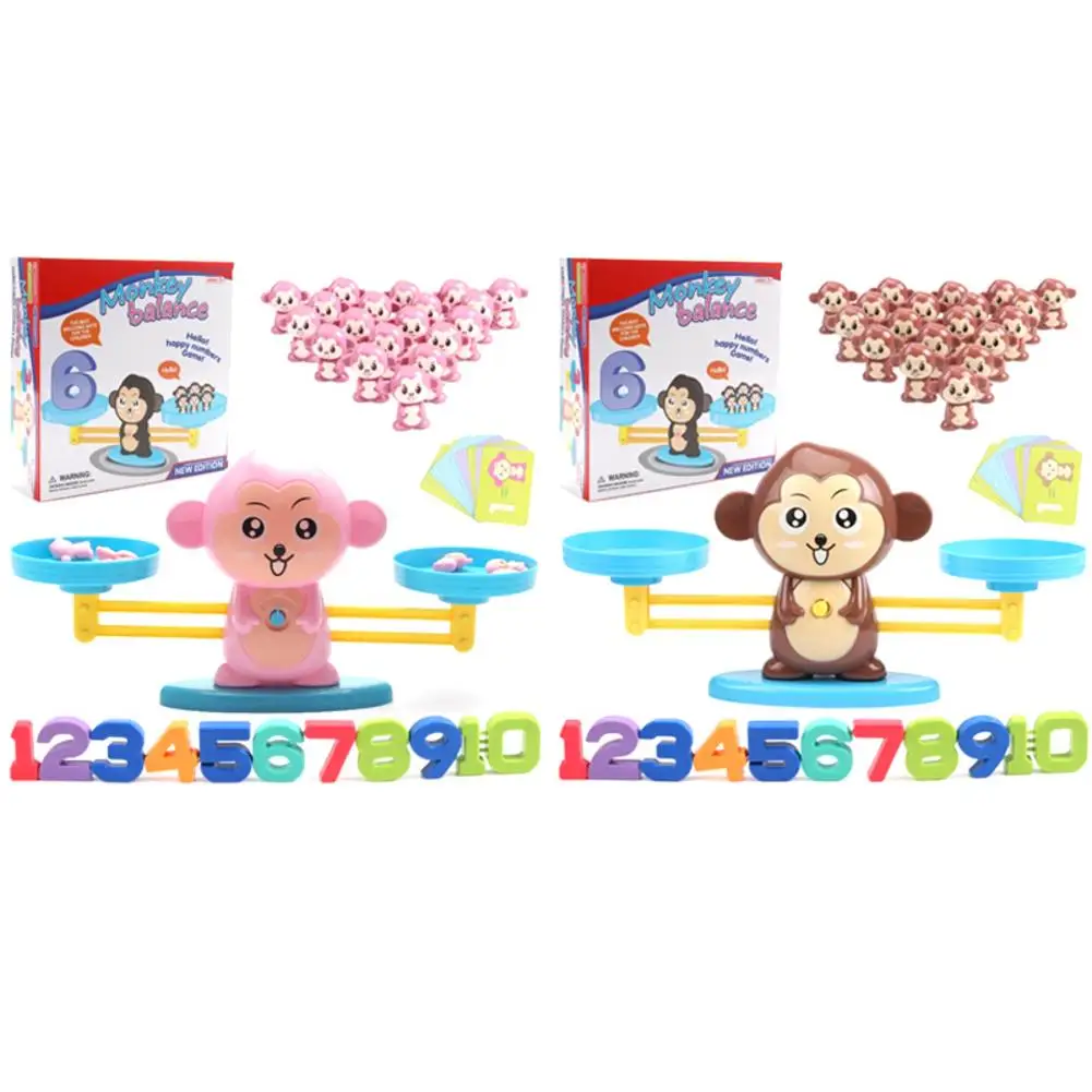 

Monkey Balance Children Early Education Enlightenment Digital Addition Subtraction Desktop Puzzle Science Toys