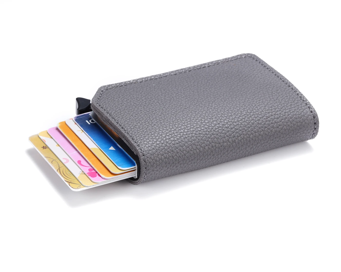 BISI GORO Carbon Fiber Anti-theft Card Holder RFID Pop-up Clutch Multi Men and Women Unisex Card Case Multi Smart Wallet