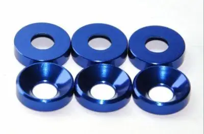 20pcs M2 M3 M4 M5 M6 Aluminum Colourful Anodized Countersunk Head Bolt Washers Gasket Red/Grey/deep Blue/Black/purple - Image 6