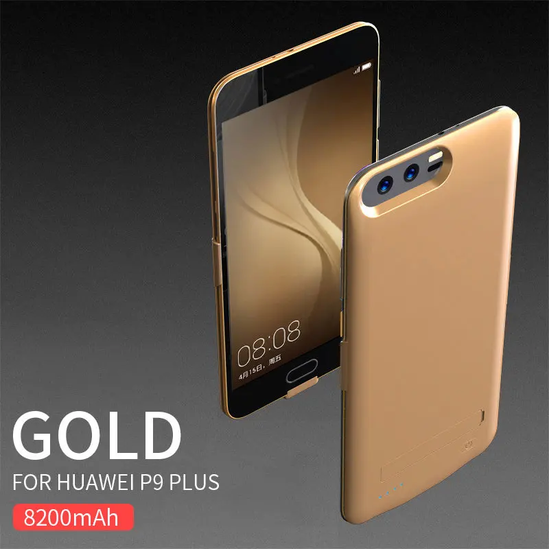 Gold For P9 Plus NENG, 6800 мА/ч, чехол для зарядного устройства, для Hauwei P9 P10, противоударный внешний аккумулятор, зарядка для huawei P9 P10 Plus, чехол - Цвет: Gold For P9 Plus