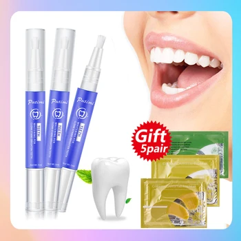 

PUTIMI Teeth Whitening Pen Whitening Gel Bleach Remove Plaque Stains Yellow Tooth Oral Hygiene Teeth Whitening Kit Dental Tools