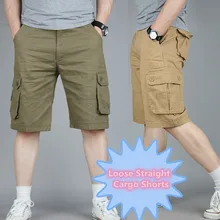 Мужские летние дышащие пляжные шорты большого размера, свободные хлопковые шорты для скалолазания и путешествий