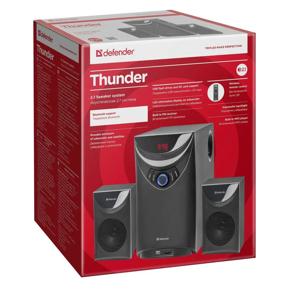 Thunder 60Вт, Bluetooth, FM/MP3/SD/USB