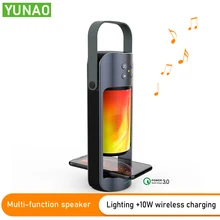 YUNAO AYL09 Bluetooth Динамик с ночной Светильник Поддержка Беспроводной Зарядка через usb TF карты запуск проигрываетля в формате HD с подходит для ответа на звонки и путешествия Динамик