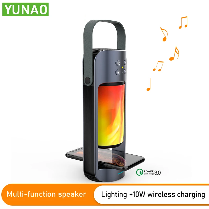 YUNAO AYL09 Bluetooth Динамик с ночной Светильник Поддержка Беспроводной Зарядка через usb