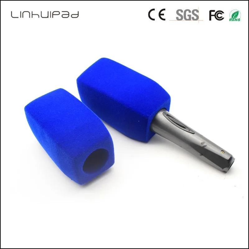 Para-brisas com Microfone Impressão em Espuma Suporte para Futebol Clube de Futebol Linhuipad Wireless Tamanho Grande Customizado Para-brisas - Image 3