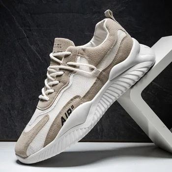 

Mesh Men Casual Shoes Male Casual Lightweight Shoes Sneakers Lace-up Flats Breathable Running Shoes