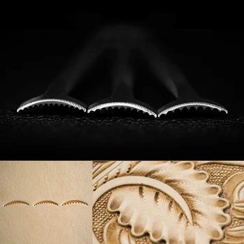 

Roll leaves Leather Stamping flower Punch Tool for Leather Carving Leather Craft Printing Stamps Set Patterns JY1