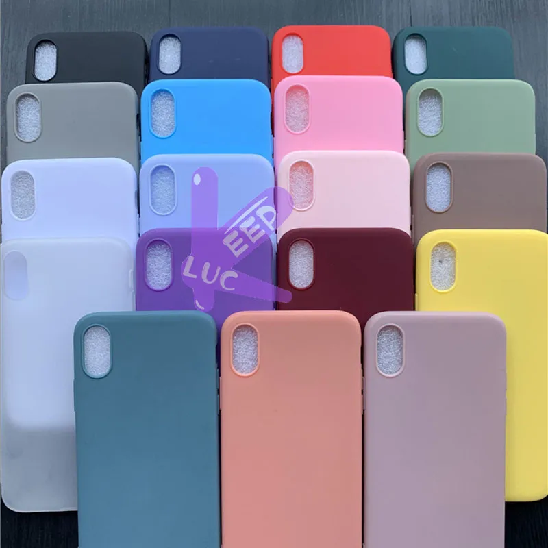 Simple Cute For Redmi Note 7 7A 8 8A 6 6A 5 5A Pro Candy Silicone Case Xiaomi A1 A2 A3 Lite 9T CC9 CC9E Soft Cover | Мобильные