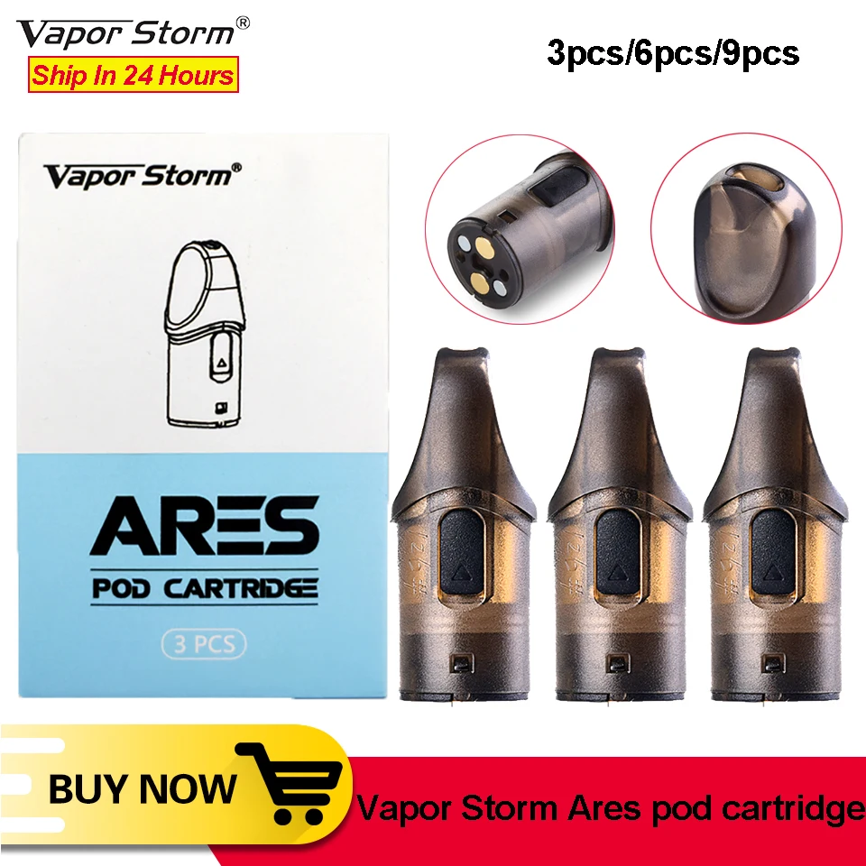 Электронная сигарета Pod Vapor Storm Ares pod Замена 1 6 мл картридж для vape система Комплект