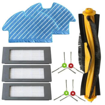 

for Ecovacs Deebot Ozmo 900 Filter Brush Mop Cloth Set Vacuum Cleaner Parts Robot Vacuum Cleaner Roller Brush Side