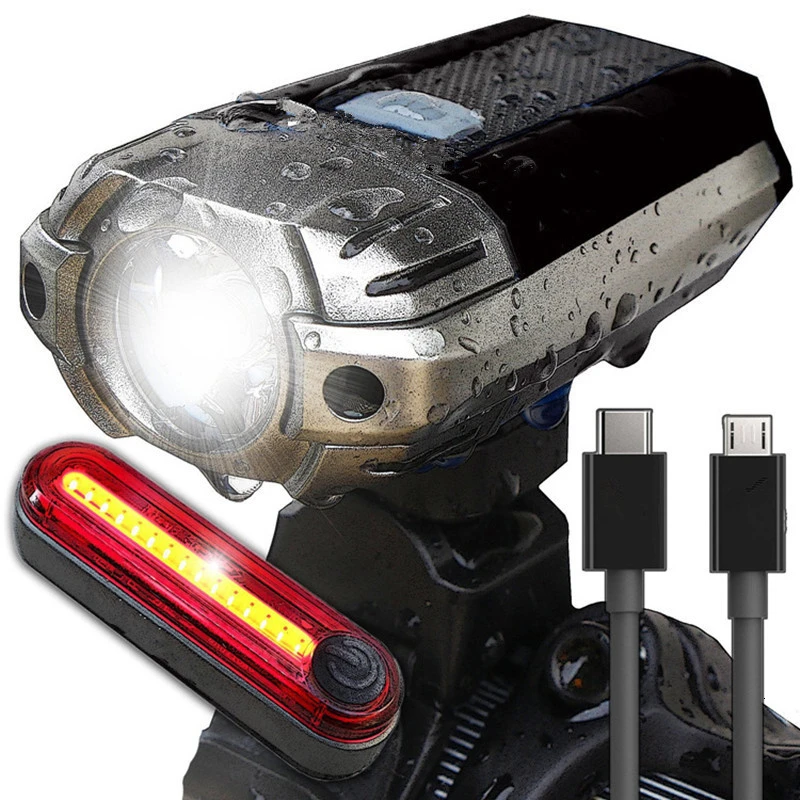 Taillight and A LOVELION/Велосипедный светильник ing головной светильник s Usb зарядка для горного транспортного средства сильный светильник-вспышка светильник для ночной езды светильник ing аксессуары - Цвет: Taillight and A