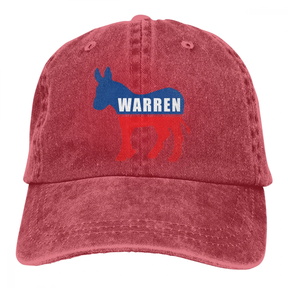 Warren Ослик Casquette натуральный унисекс Мужские Женские джинсовые бейсболка с ремешком кепки Регулируемый Гольф папа шляпа