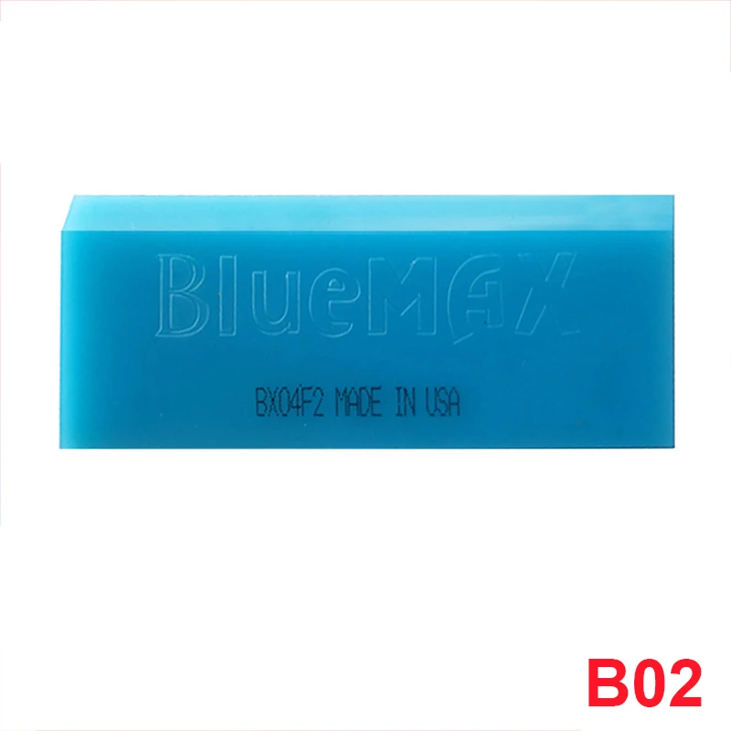 2 Pcs Blue Max Rubber Vinyl Squeegee & Handle Car Wrap Film Window Tint  Tool