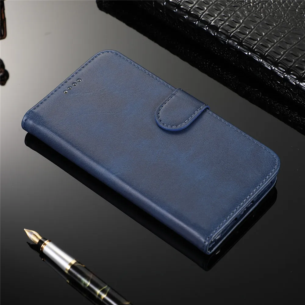 Кожаный чехол-книжка для Xiaomi mi 9 Se 8 9t F1 A2 Lite 6x xio mi Red mi K20 7 S2 8a Note 8t 7 8 6 5 Pro Etui чехол-бумажник с подставкой и отделением для карт - Цвет: Blue  FeiFan