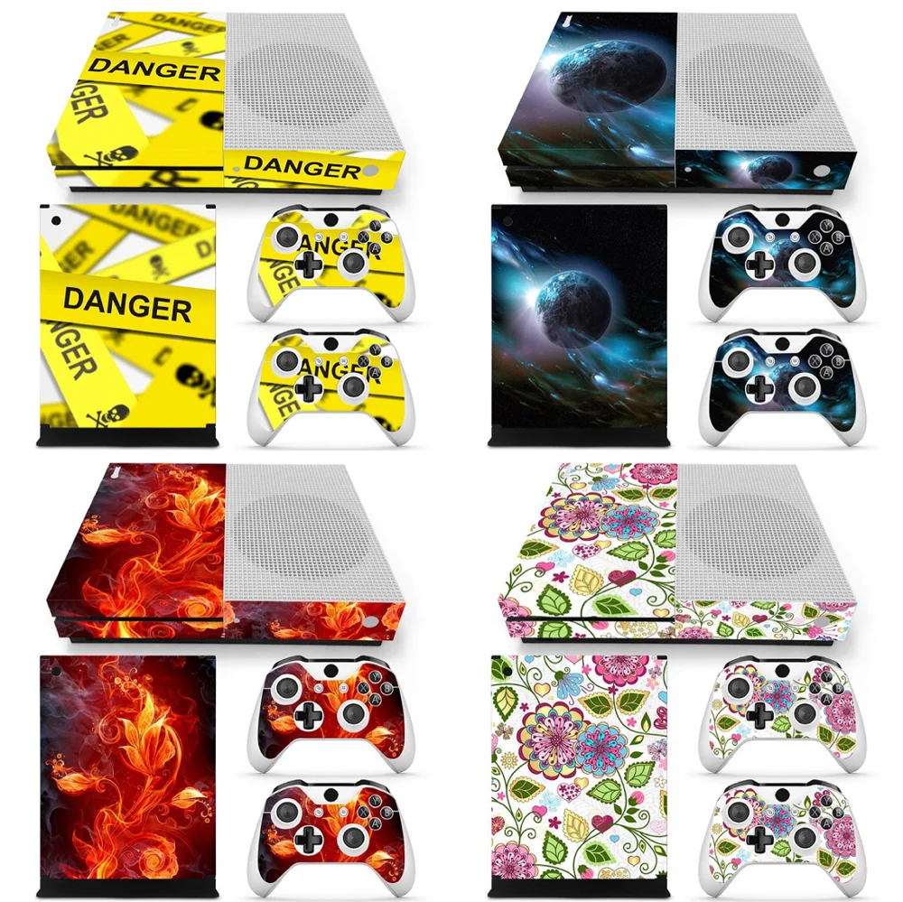 Для X box one s Наклейка на консоль и 2 контроллера наклейка для BOX ONE S Виниловая x ПВХ