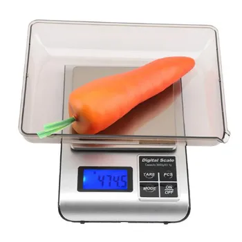 

Household kitchen scale electronic balance 0.01g weighing mini jewelry scale with tray platform scale