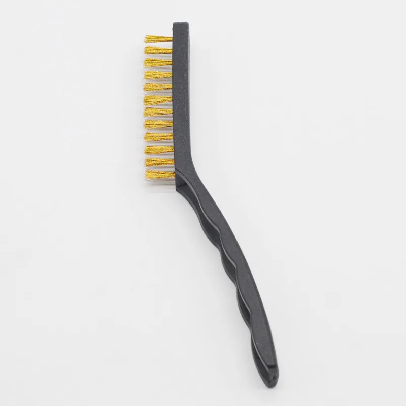 1pcs yellow Стоматологический инструмент, инструмент 2 вида цветов, щетка для чистки латунной проволоки - Цвет: 1pcs yellow