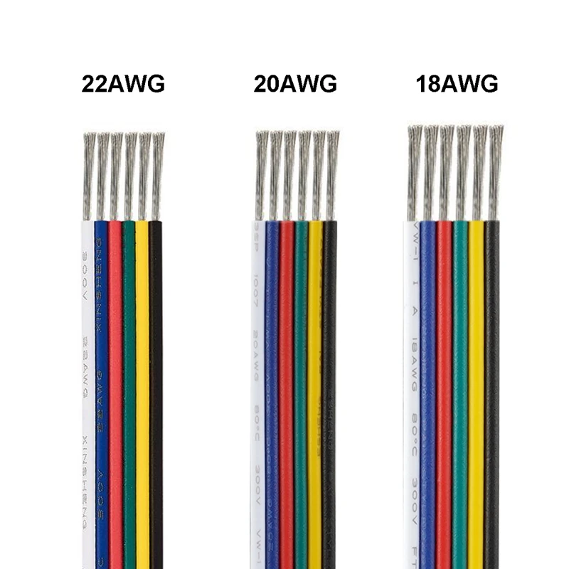 Удлинитель электрического провода 4-контактный 22 AWG ПВХ изолированный провод
