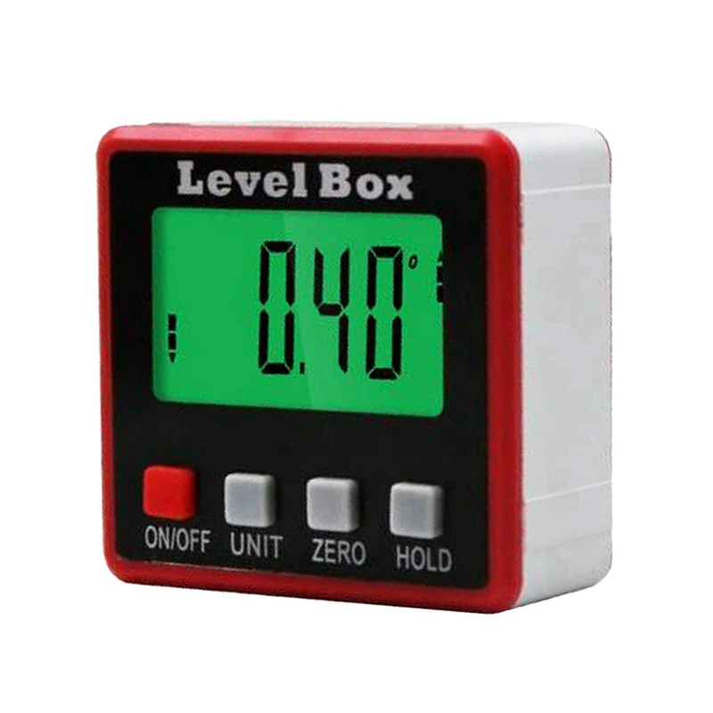 GTBL мини Lcd Цифровой Инклинометр транспортир конический угол манометр Магнитная база грациозный